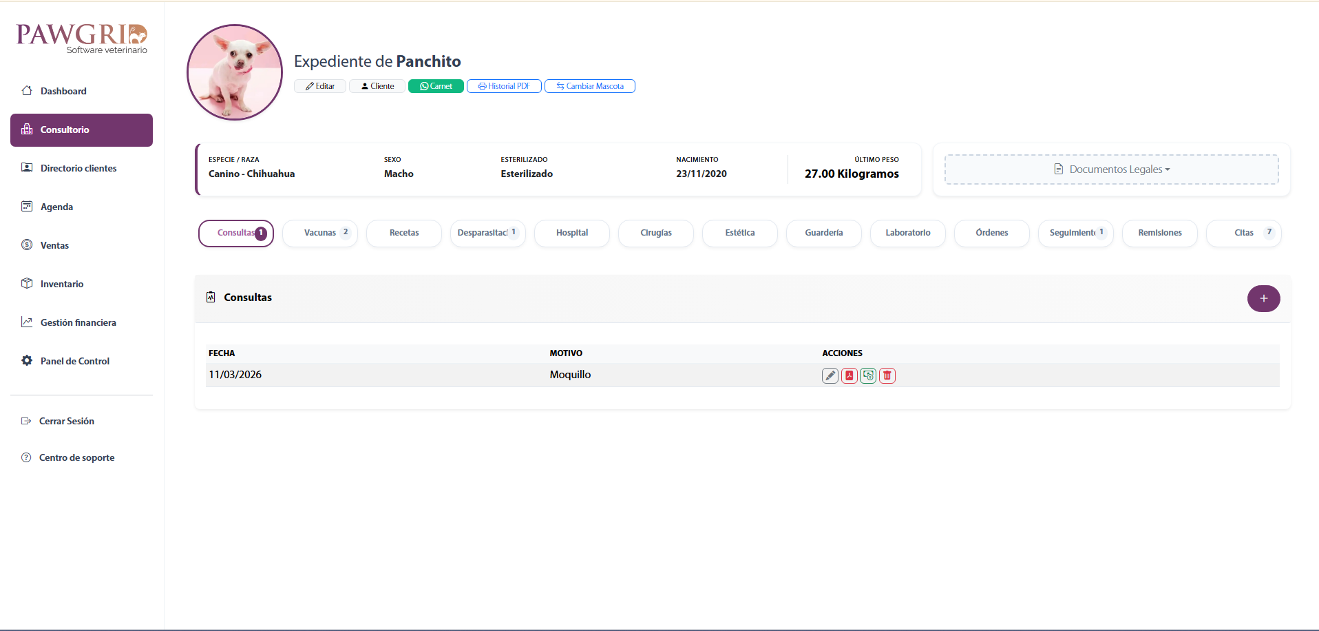 Dashboard Administrativo