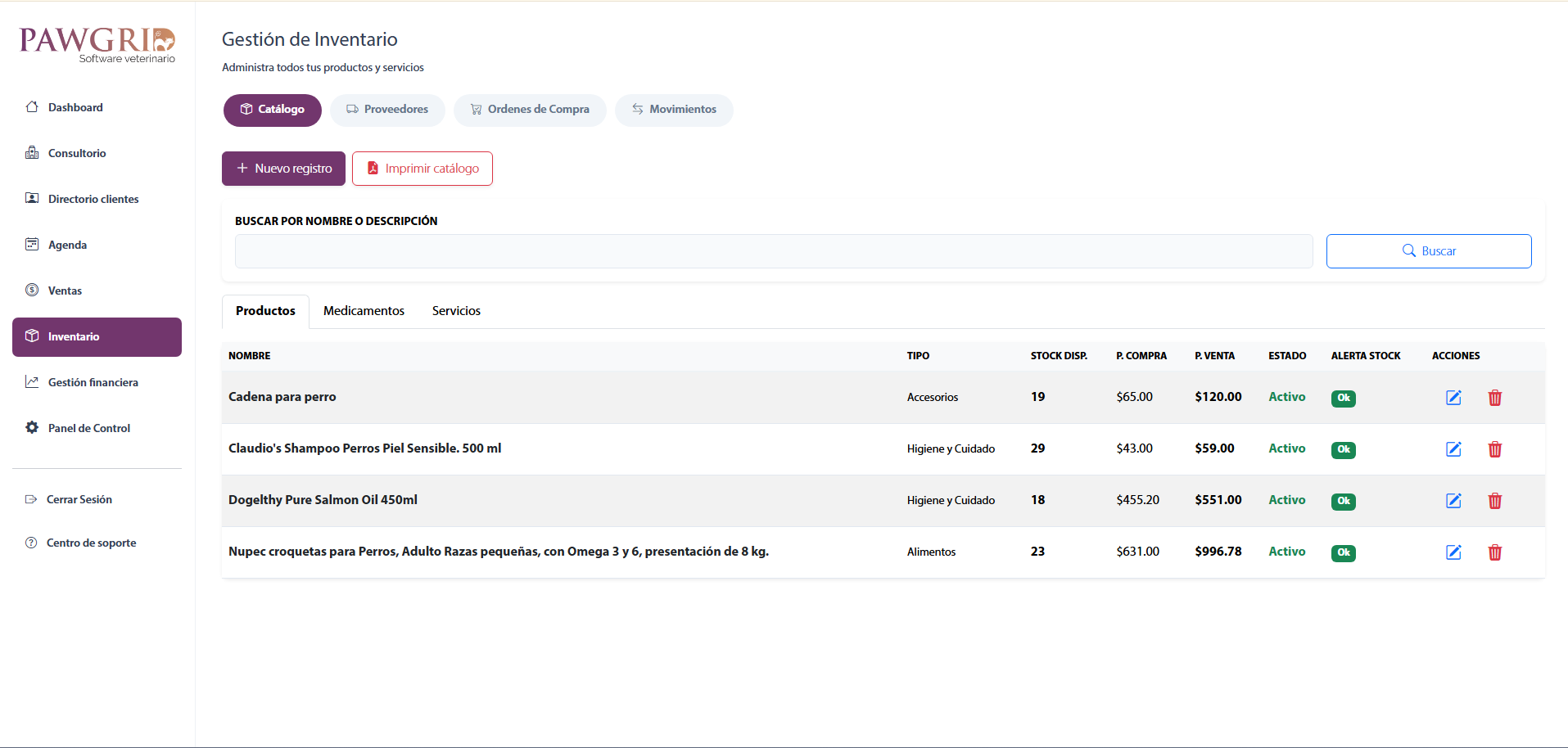 Dashboard Administrativo