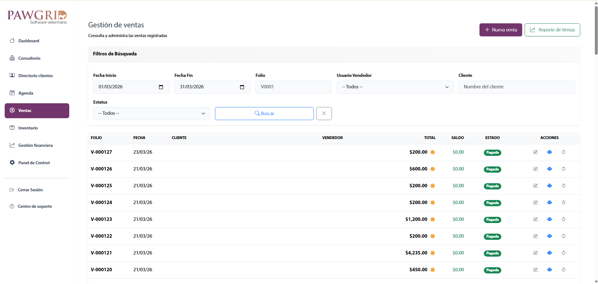 Dashboard Administrativo